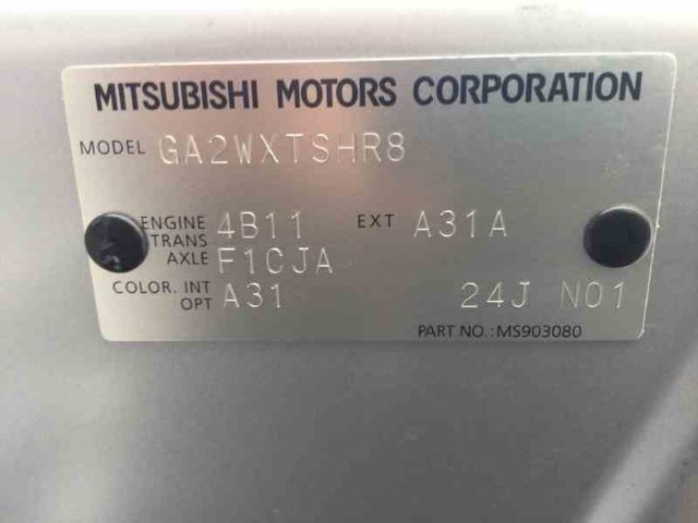 Mitsubishi ASX GA2W 2013->On Automatic Transmission